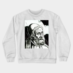 Al Tabari Black and White Portrait | Al Tabari Artwork 3 Crewneck Sweatshirt